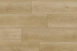 Light brown wooden floor tiles arranged in a staggered pattern.